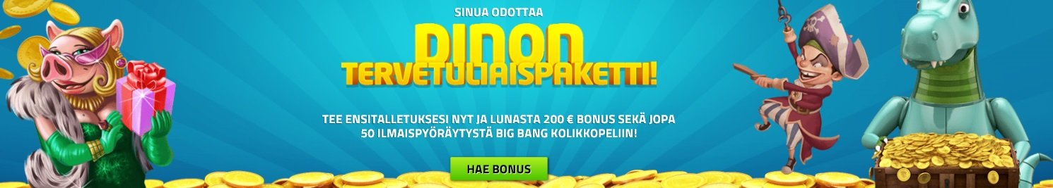 LuckyDino tervetuliaisbonus