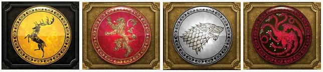 Game of Thrones symbolit