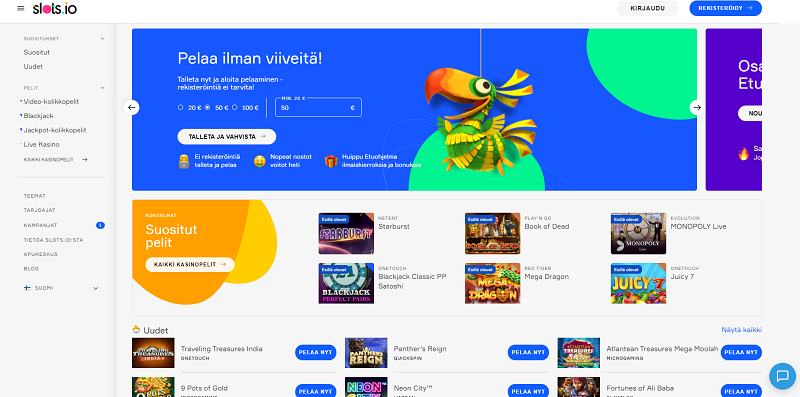slots.io casino etusivu tervetuloa kasinolle