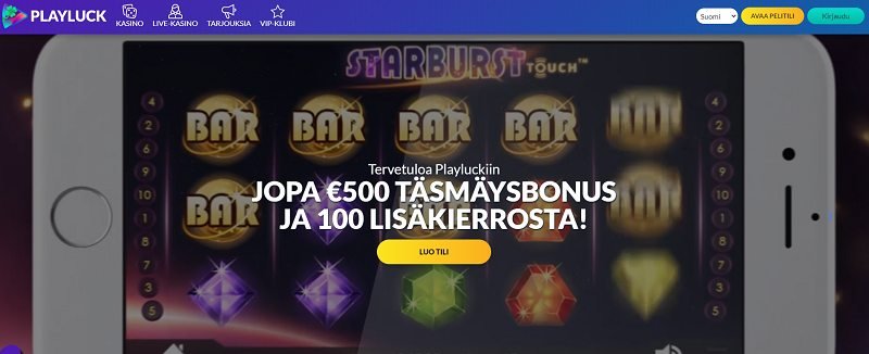 playluck casino etusivu