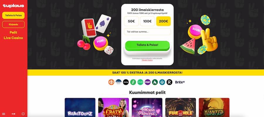 tuplaus casino arvostelu ja kokemuksia