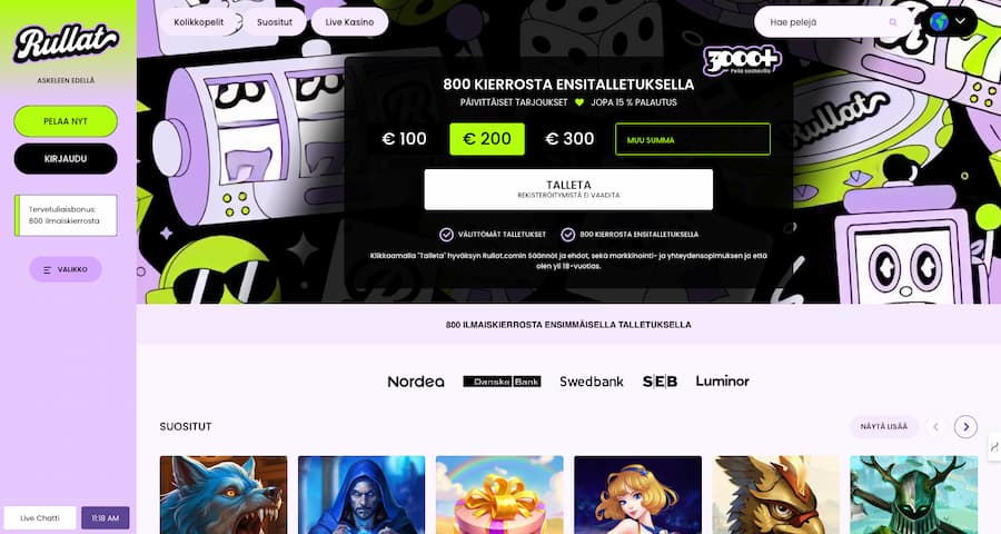 rullat casino arvostelu ja kokemuksia