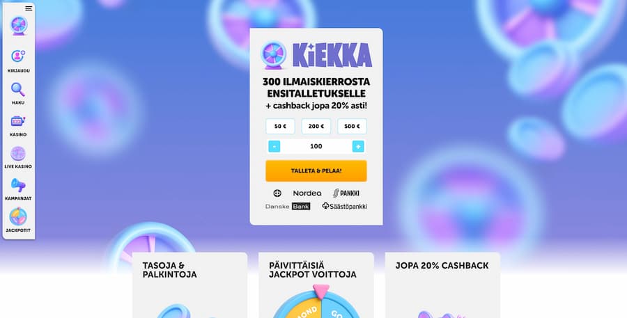 Kiekka Casino arvostelu ja kokemuksia